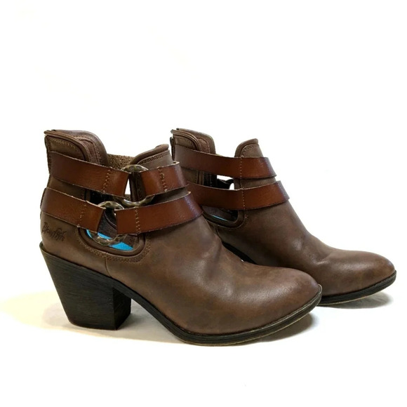 Blowfish women's ankle boots brown, size 8-1/2" - Picture 1 of 8